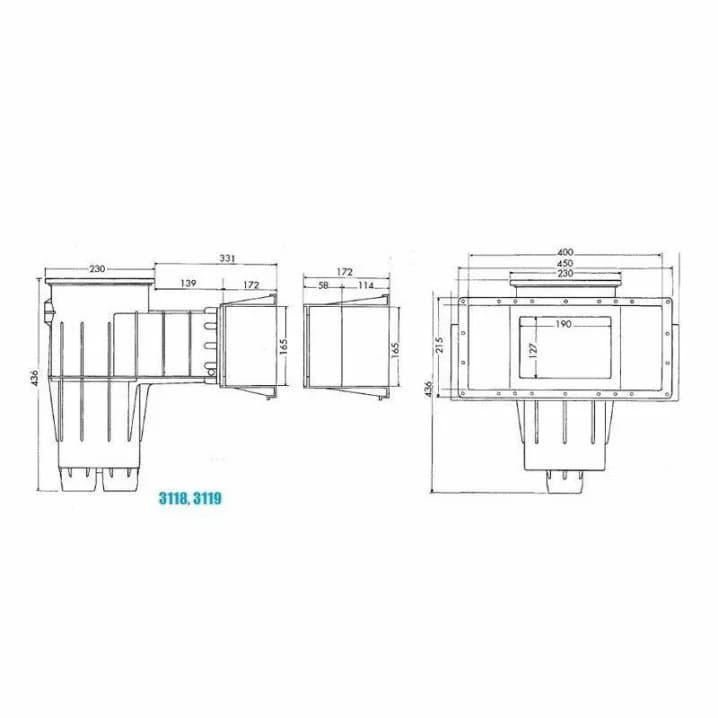 Image for Скімер Hayward 3119 Premium Wide під лайнер