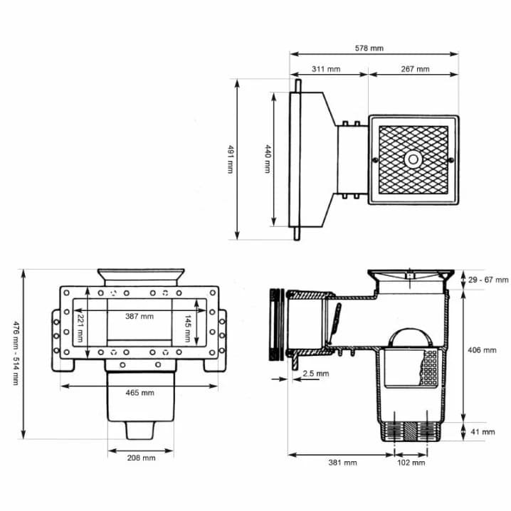 Image for Скімер Hayward SP1085 AutoSkim Wide під лайнер