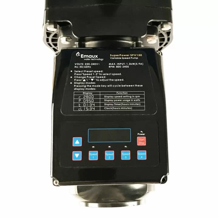 Image for Насос Emaux SPV150 (220 В, 20 м3/год, 1.5 HP), зі змінною швидкістю