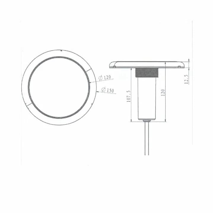 Image for Прожектор світлодіодний Aquaviva 227C 252LED 18 Вт RGB + закладна