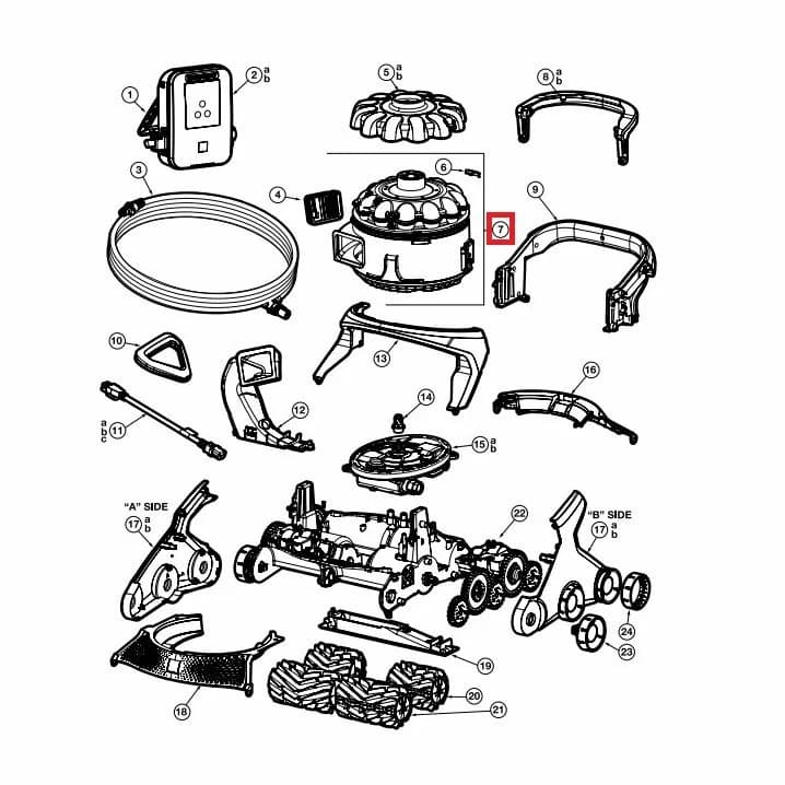 Image for Комплект Cyclone для робота-пилососа Hayward AquaVac 600/650 (RCX361140KIT234)