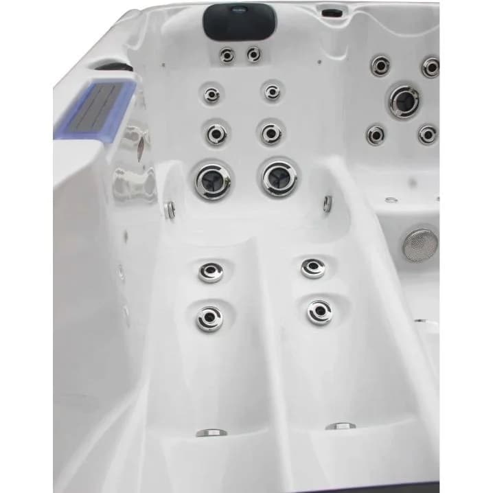 Image for СПА-басейн Aquajoy Santorini (220х220х95 см), Сріблясто-білий мармур