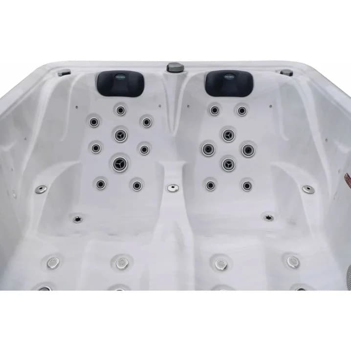 Image for СПА-басейн Aquajoy Bali (210х160х77 см), Сріблясто-білий мармур