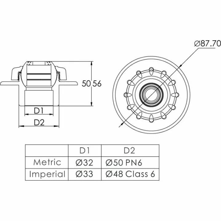 Image for Форсунка стінова Emaux EM4408 бетон