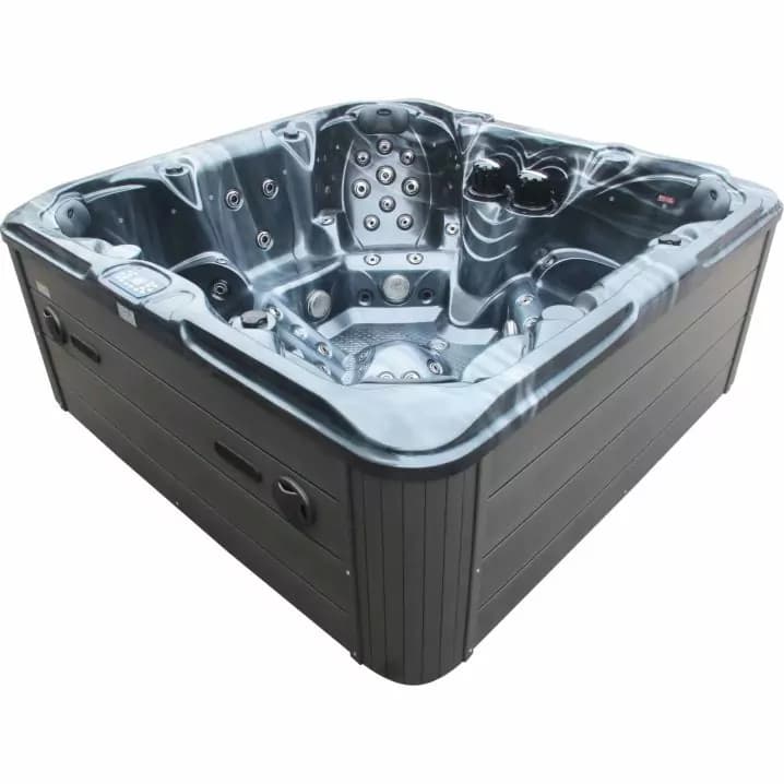 Image for СПА-басейн Aquajoy Maldives (230х230х95 см), темний опал, з динаміками та LED-підсвічуванням