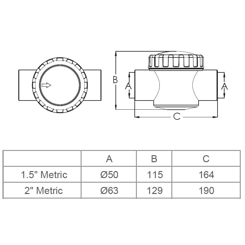 Image for Зворотний клапан Emaux V40-1 (E) 50 мм