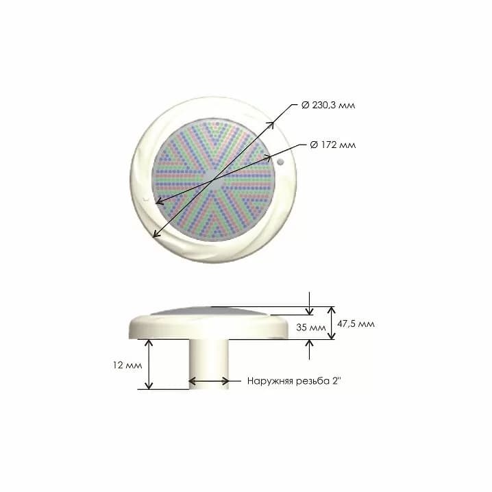 Image for Прожектор світлодіодний Aquaviva 008 252LED 18 Вт RGB
