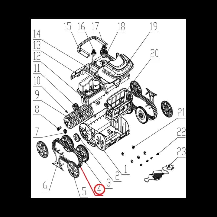 Ремінь до пилососа Wybotics WY200, (Belt №4/WY200)