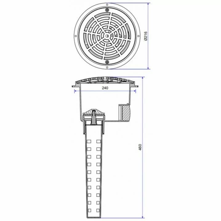 Image for Гідростатичний клапан Emaux EM2833HC, під бетон