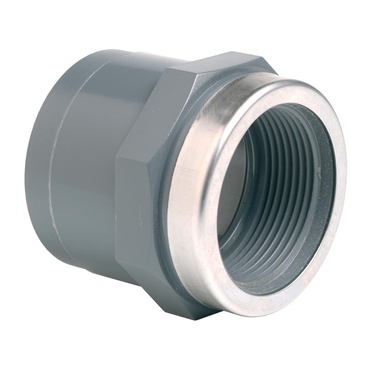 Муфта ПВХ Effast RGRMAR040E перехідна, з металічним кільцем d40x1-1/4"
