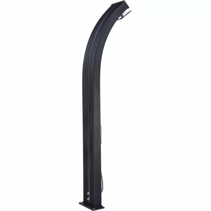 Image for Душ сонячний Aquaviva Hybride Dada Curve алюмінієвий з мийкою для ніг, антрацит DS-D363NX, 40 л