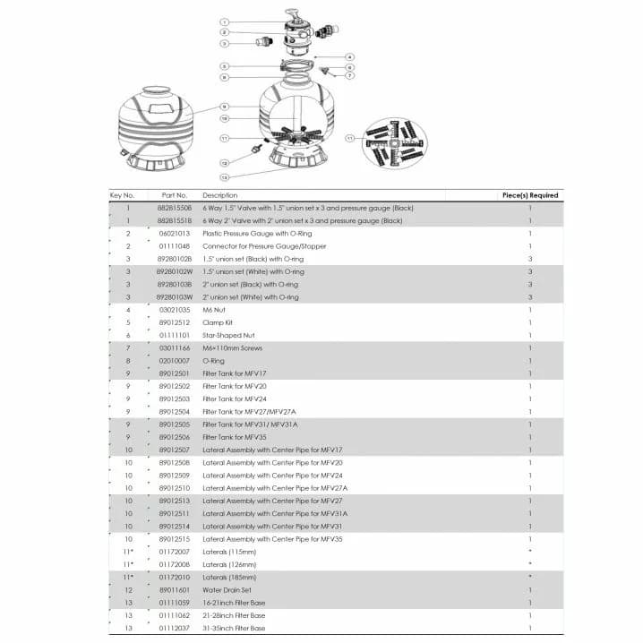 Image for Фільтр Emaux MFV27 (18 м³/год, D675)