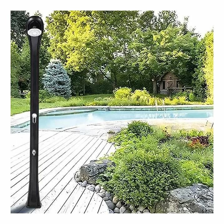 Image for Душ сонячний Aquaviva So Happy з мийкою для ніг, антрацит DS-H221NO, 28 л