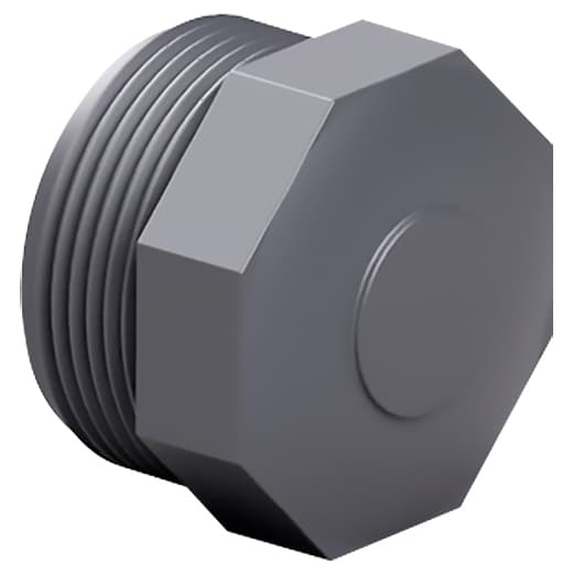 Image for Заглушка ПВХ Effast RERTAE063G з зовнішньою різьбою d2"