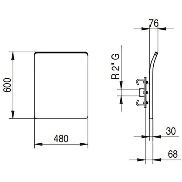 Image for Водоспад стіновий Flexinox Frame