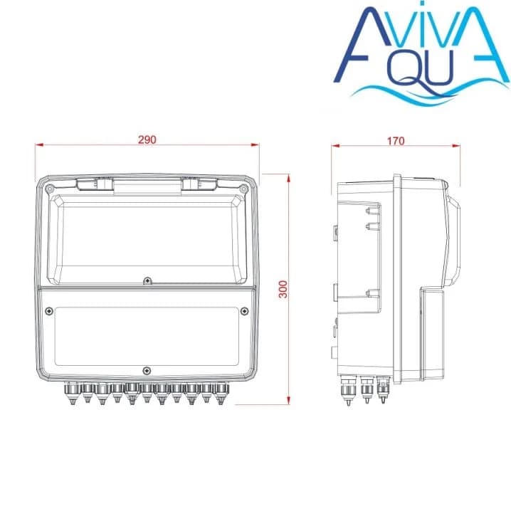 Image for Станція контролю якості води Aquaviva K800 Kontrol pH-Rx-Cl-t°, уцінка
