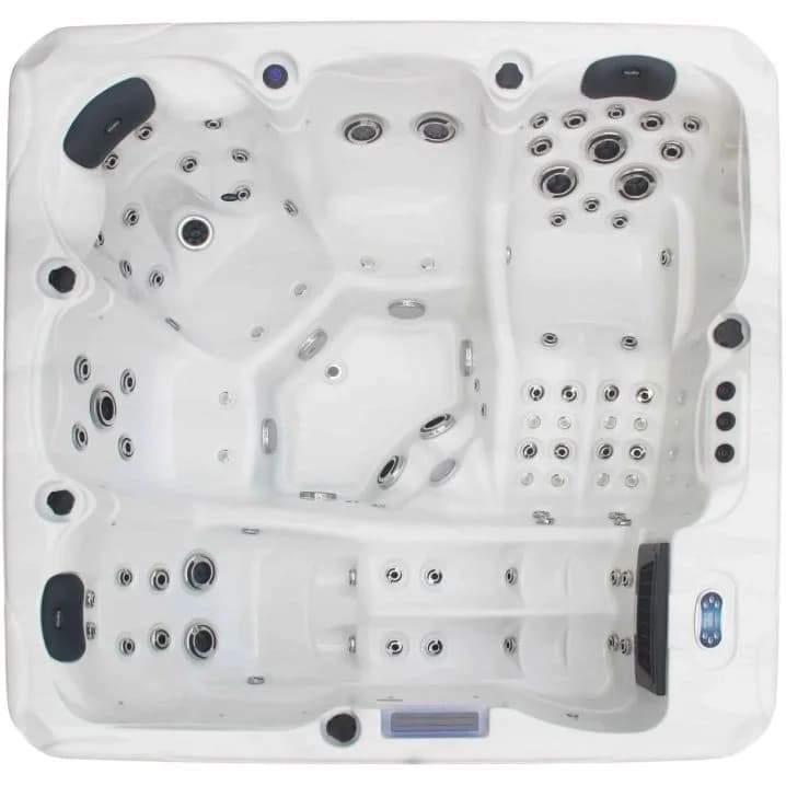 Image for СПА-басейн Aquajoy Santorini (220х220х95 см), Сріблясто-білий мармур