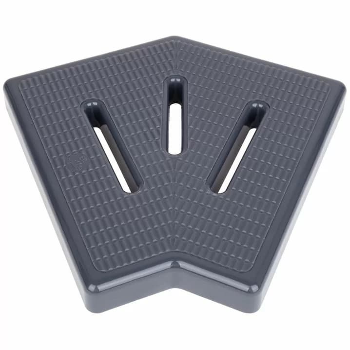 Кутовий елемент Aquaviva KKG-20-2 Classic для переливної решітки, 45°, 195х25 мм (сірий)