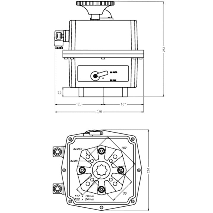 Image for Електропривід Aquaviva J+J J4C S-300 AC24-240В/DC24-135В