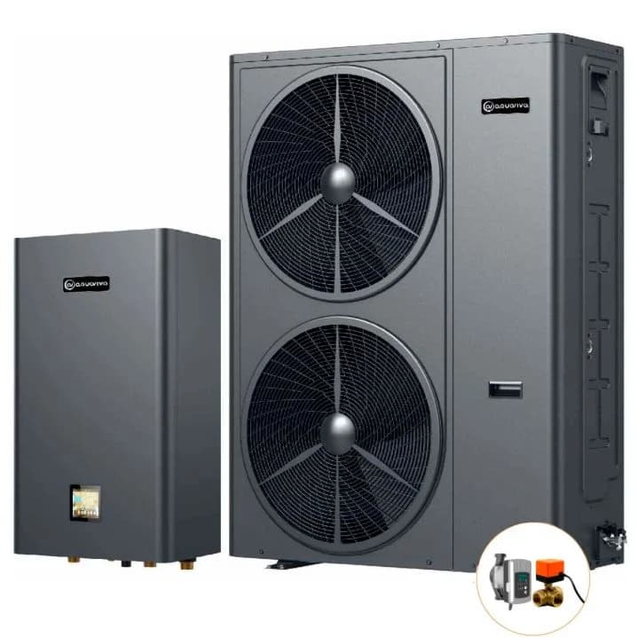 Image for Інверторний тепловий насос для дому Aquaviva Plus 20T (19.83 кВт), циркуляційний насос + триходовий клапан