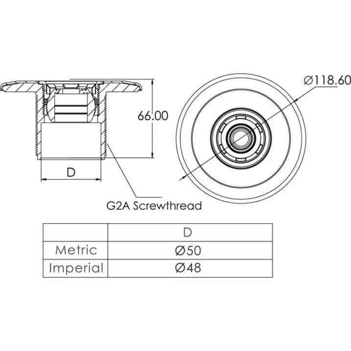 Image for Форсунка стінова Emaux EM4410 бетон, 9 м3/год (сопло "коло")
