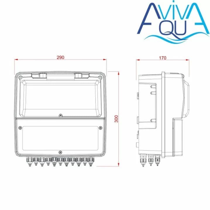 Image for Станція контролю якості води Aquaviva K800 Kontrol pH-Rx-Cl-t°
