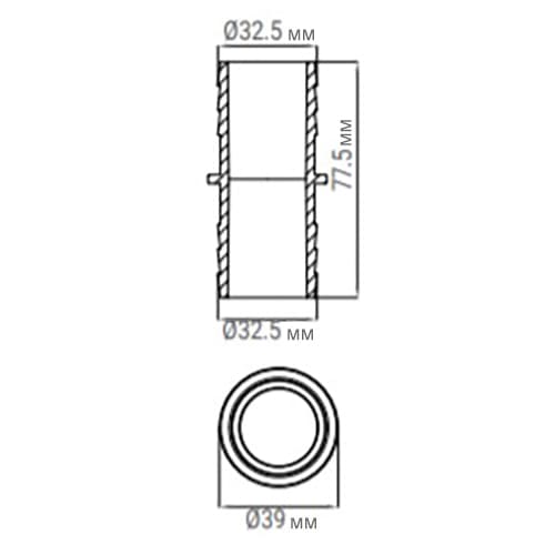 Image for З'єднувач шланга Emaux 91609008, клейовий (32х32 мм)