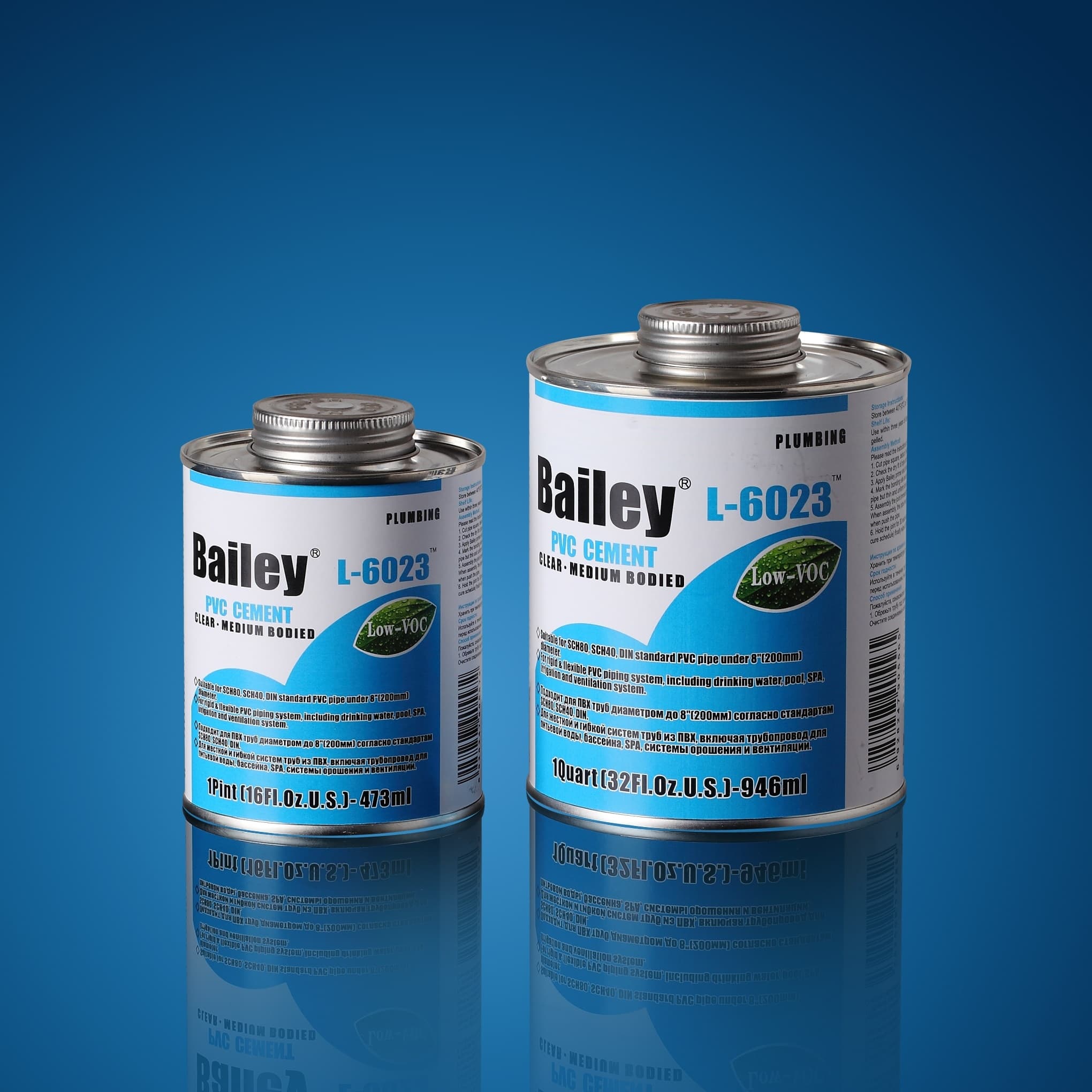 Image for Клей для труб ПВХ Bailey L-6023 473 мл, прозорий