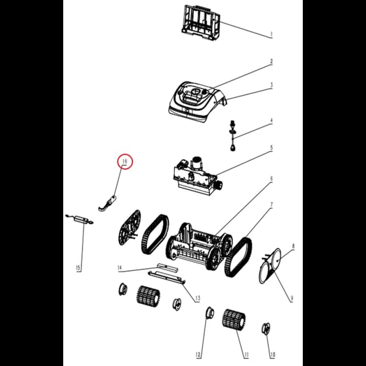 Гачок для виймання робота-пилососа Wybotics C1 (B.3172.08.001)