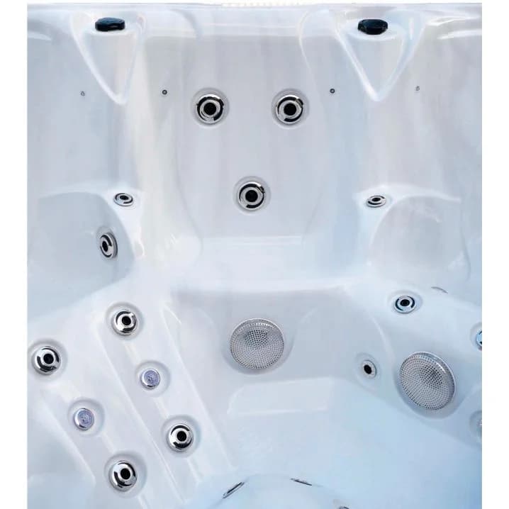 Image for СПА-басейн Aquajoy Maldives (230х230х95 см), сріблясто-білий мармур, з динаміками та LED-підсвічуванням