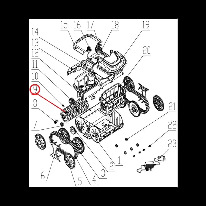 Image for Комплект роликів до пилососа Wybotics WY200, (Roller kit №9/WY200)