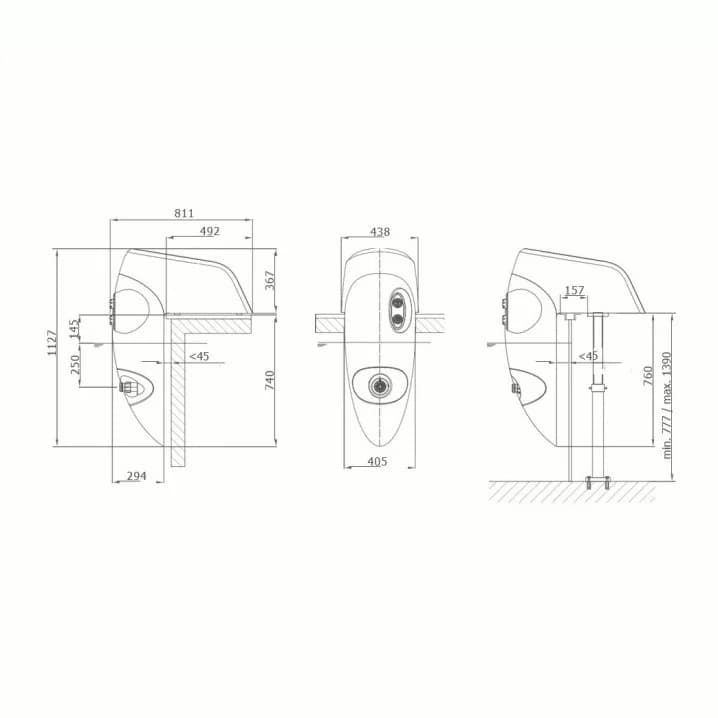 Image for Протитечія навісна Speck BADU Jet Perla 40 м3/ч, 220В, LED RGB