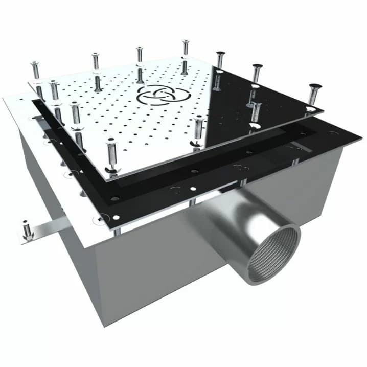 Image for Плато аеромасажне Aquaviva AISI 304, (300х300 мм) під лайнер 2", квадрат
