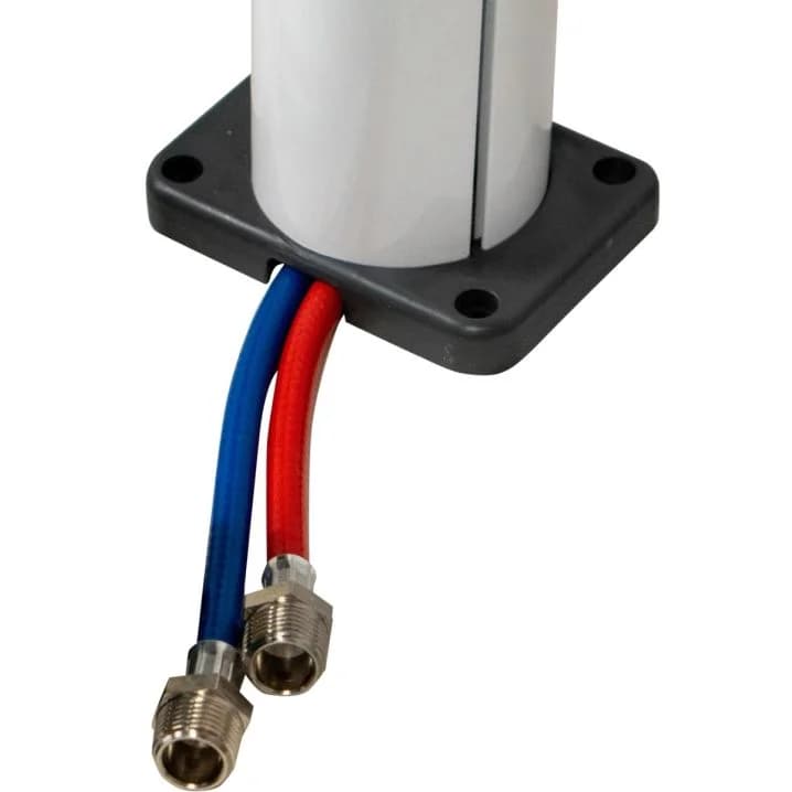 Image for Душ вуличний Aquaviva Quick з LED підсвіткою та мийкою для ніг, білий Q825/9003-QL