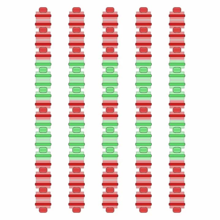 Image for Розділювач доріжки Hayward Big Red/Green, AISI 316, 25 м