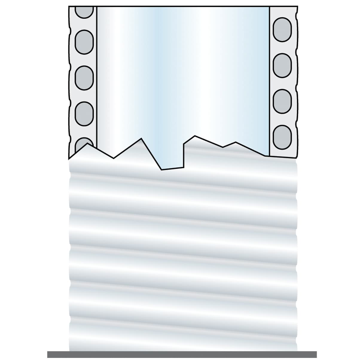 Image for Труба ПВХ (PVC) гнучка Aquaviva Flex d50x3.5 мм 