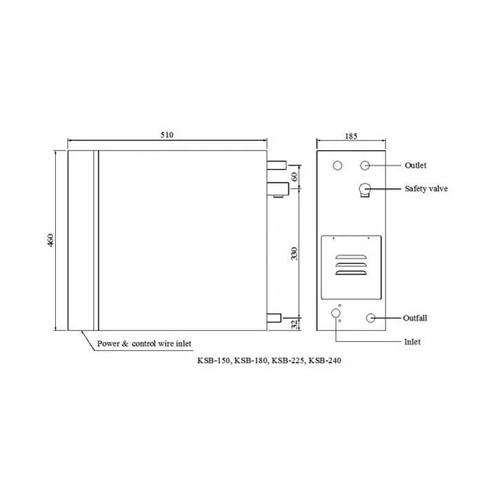 Image for Парогенератор Coasts KSB-150 15 кВт 380 В з виносним пультом KS-300A