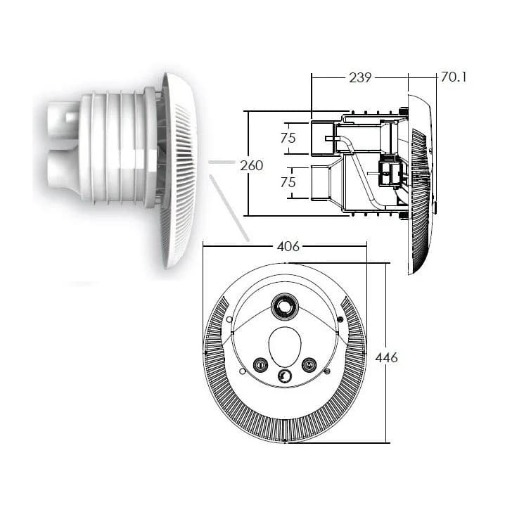 Image for Протитечія Aquaviva WTB300T 60 м3/год (380 В), вал AISI 316