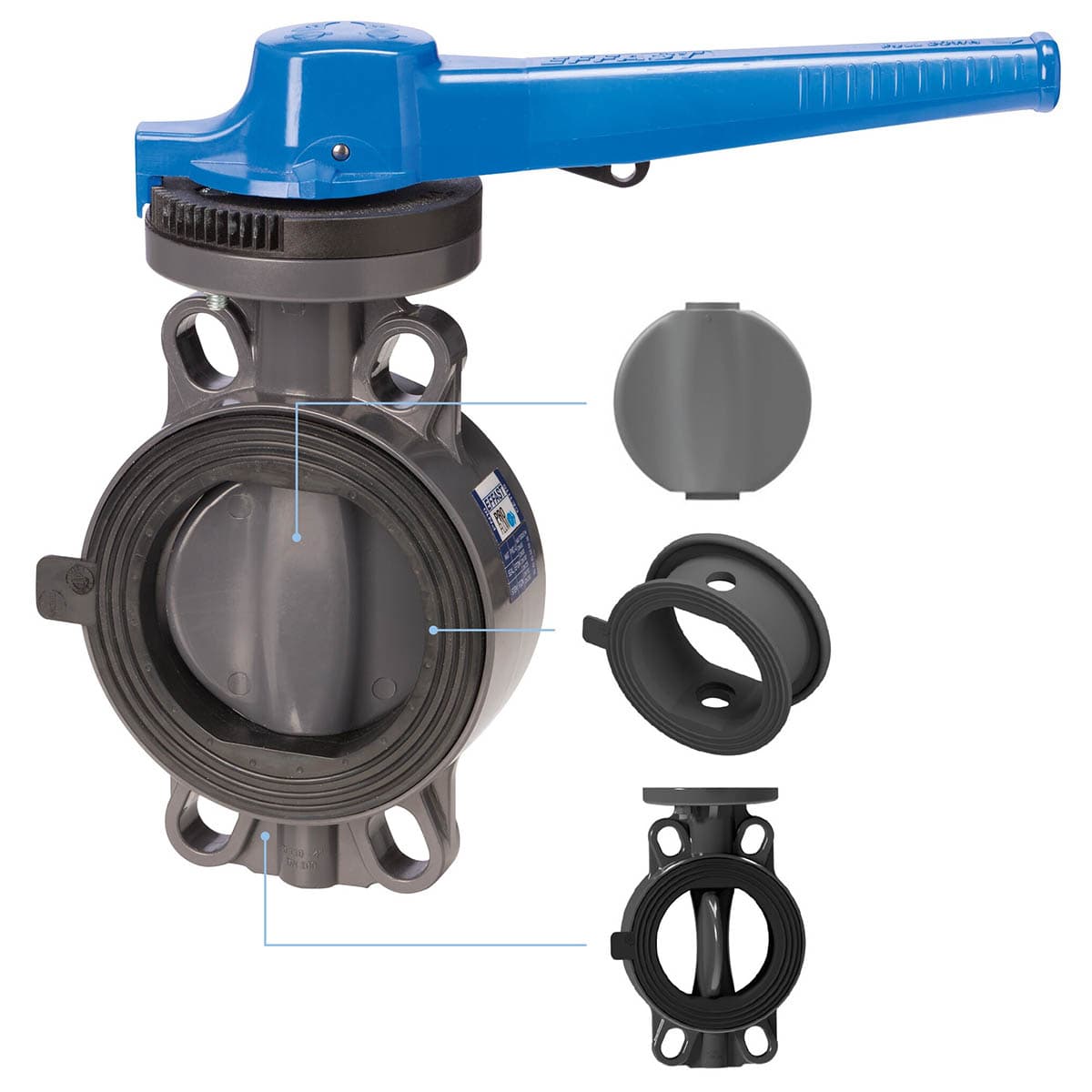 Image for Дисковий затвор ProFlow "Serie H" EFFAST d90мм (FDRPFH0900)