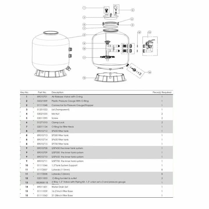 Image for Фільтр Emaux SP450 (8 м³/год, D449)