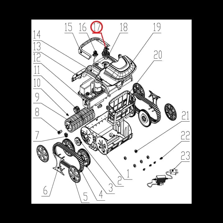Image for Комплект кнопок до пилососа Wybotics WY200, (Button kit №17/WY200)
