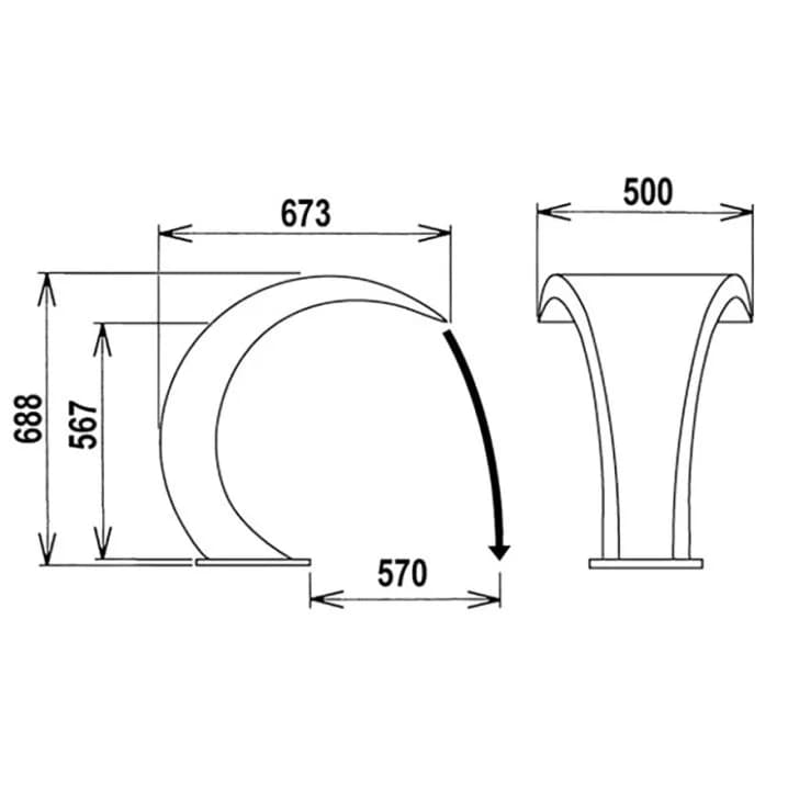 Image for Водоспад Flexinox Bali полірований