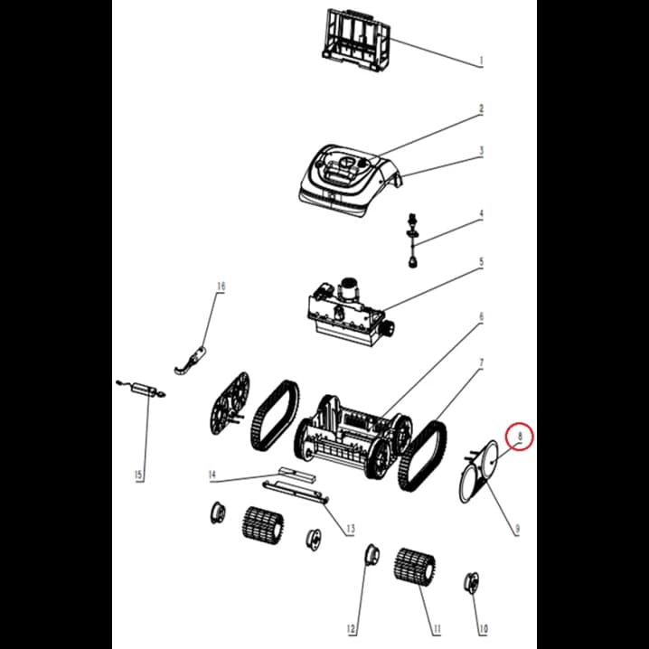 Image for Ковпаки на колеса для робота-пилососа Wybotics C1 (S.WY3312Pro.39.A.001)