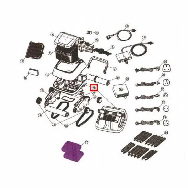 Image for Нижнє шасі для Aquaviva (7310 Black Pearl)