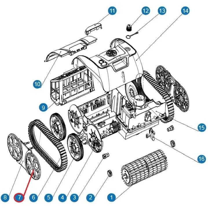 Image for Ковпаки на колеса до пилососа Cyclone C1 Pro (S.WY3312Pro.25.005)