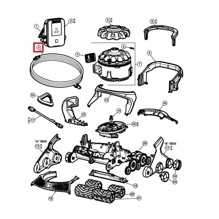 Image for Кабель для пилососа Hayward AquaVac 650 17м (RCX361191)