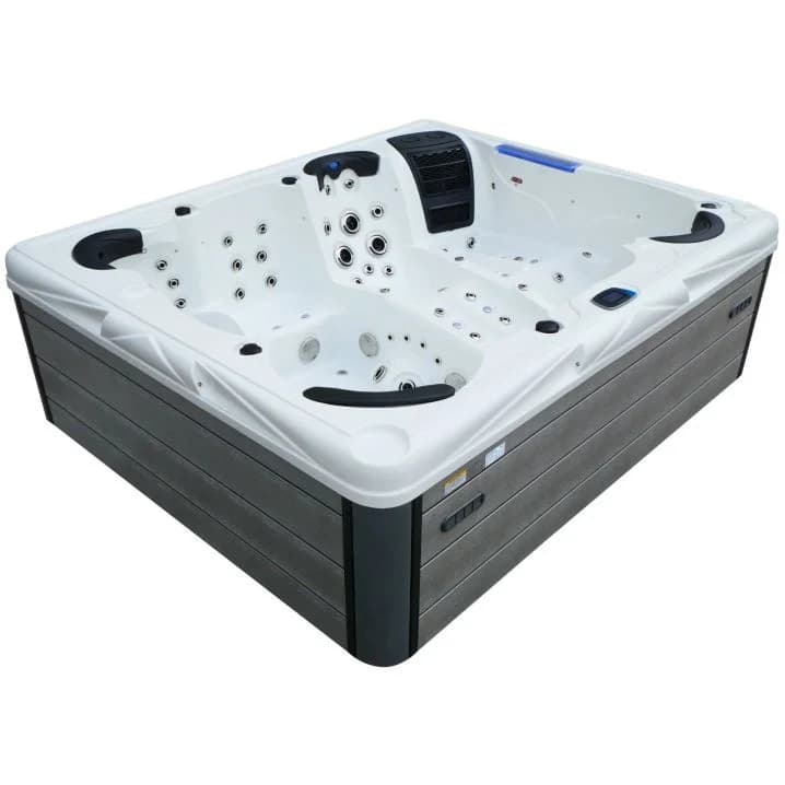 СПА-басейн Aquajoy Saint-Tropez (280х230х95 см), Сріблясто-білий мармур