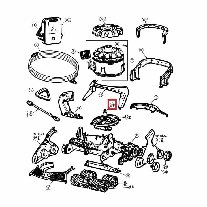 Image for Муфта вала насоса для пилососа AquaVac 600/650 (RCX361134)