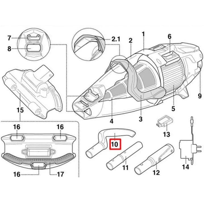 Image for Ручка Kokido для пилососа Voltera EV75CBX