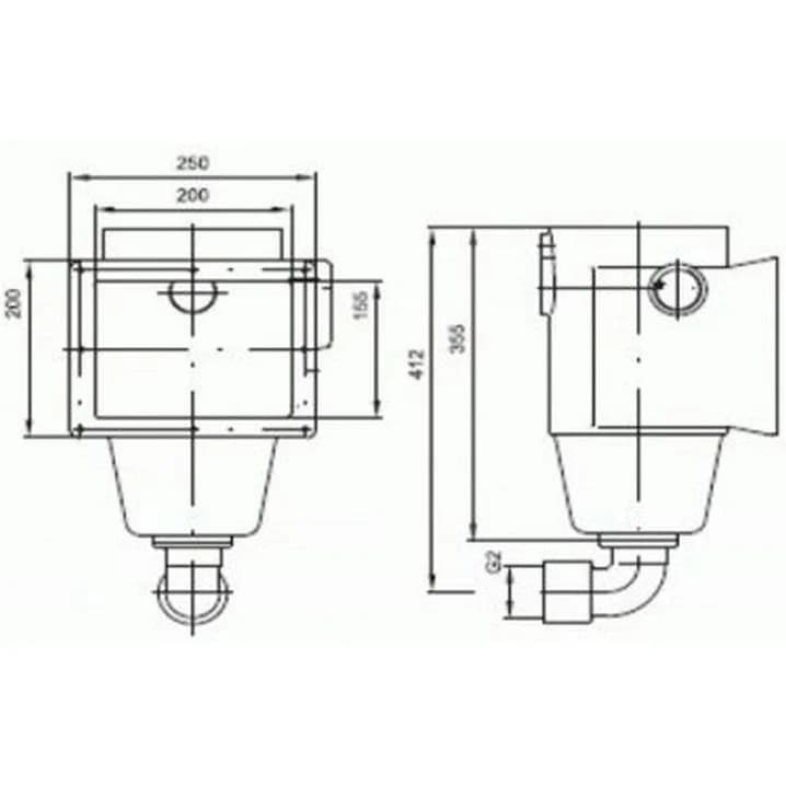 Image for Скімер Fitstar 1262021, 2", під бетон, для солоної води